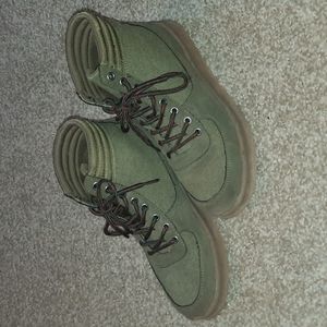 Green High Top Shoes